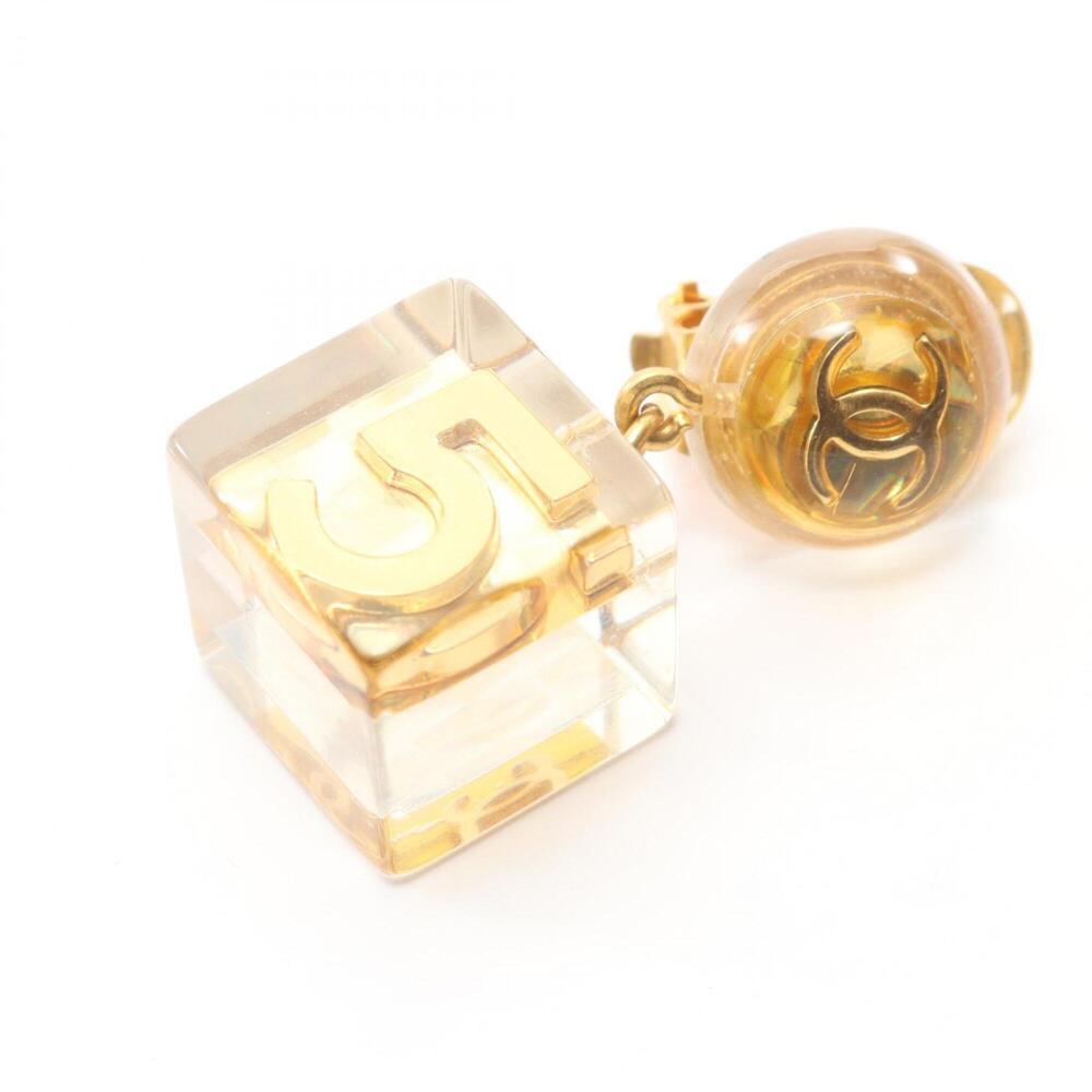 CHANEL White Logo Earrings - Picture 5 of 6